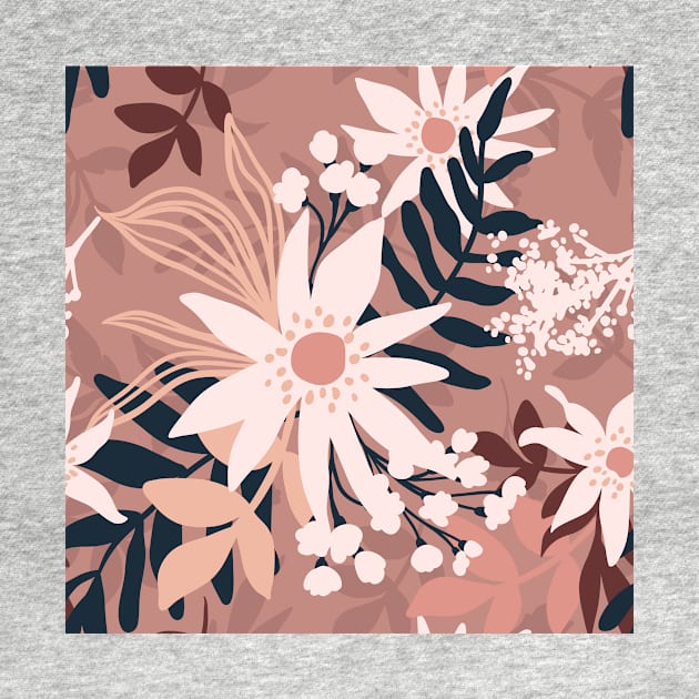 Botanical Floral Seamless pattern 3 by redwitchart